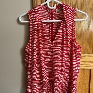 Spring/summer polka dot V neck maxi dress with pockets at waist